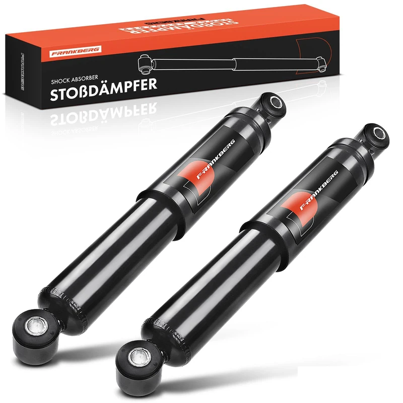 Frankberg 2x Shock Absorber Strut Rear Left Right 396mm Gas pressure Compatible with Kangoo KC0/1 Kubistar Box X76 Kangoo Express FC0/1 Replace# 55022,230611