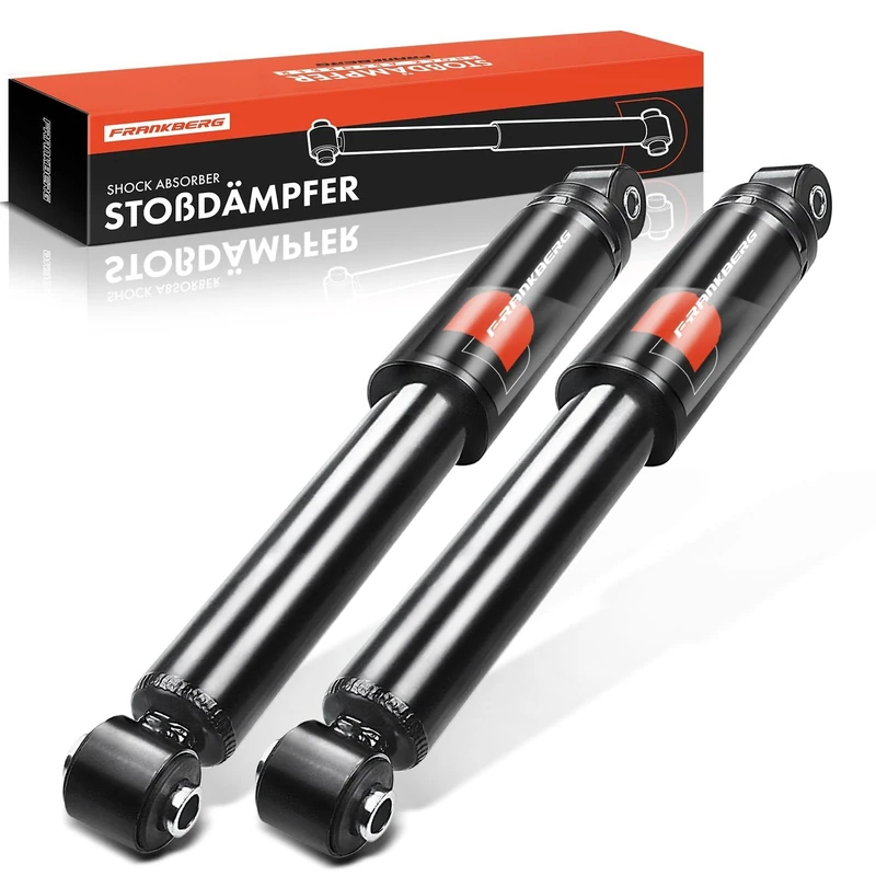 Frankberg 2x Shock Absorber Strut Rear Left Right 382mm Gas pressure Compatible with 169 Box/Hatchback 169 Replace# 23977,50703895
