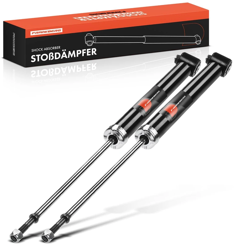 Frankberg 2x Shock Absorber Strut Rear Left Right 604mm Gas pressure Compatible with Passa.t Variant 3B5 Passa.t Variant 3B6 A6 4B2 4B4 Replace# 45007,45008
