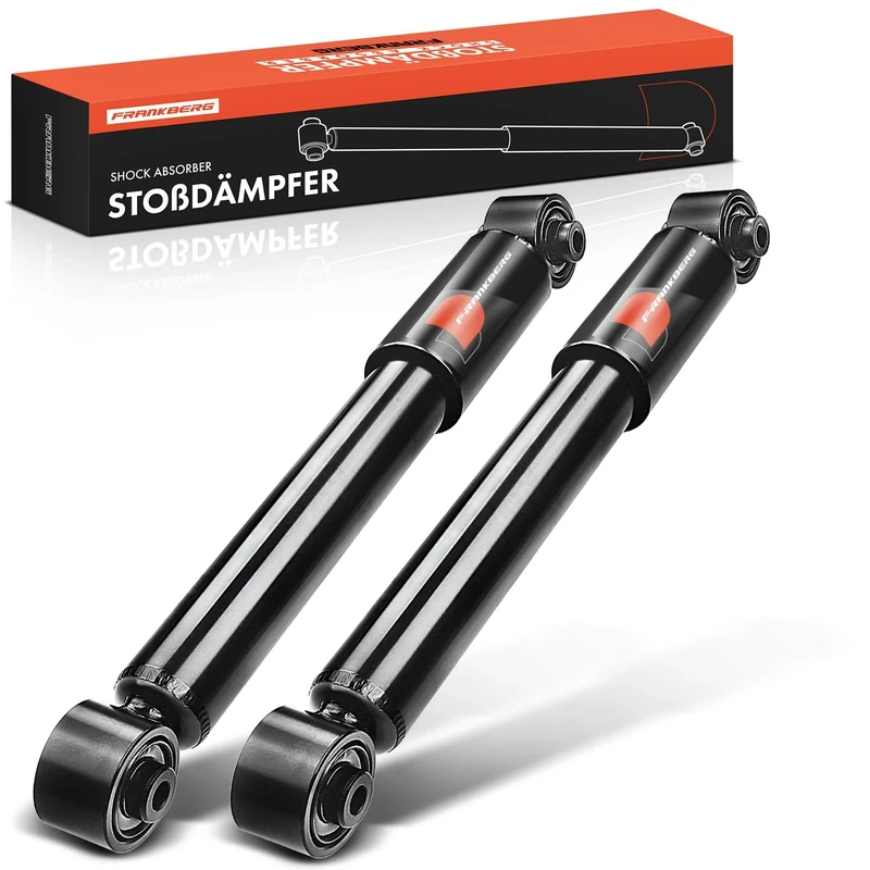 Frankberg 2x Shock Absorber Strut Rear Left Right 368mm Gas pressure Compatible with City-Coupe 450 Cabrio 450 Fortwo Coupe 450 Replace# 343440,290909