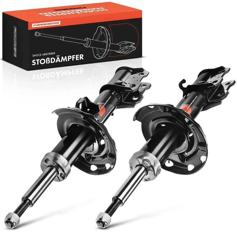 Frankberg 2x Shock Absorber Strut Front Left Right 495mm Gas pressure Compatible with Corsa C X01 Meriva X03 Corsa C Box/Hatchback X01 eplace# 290381,344343