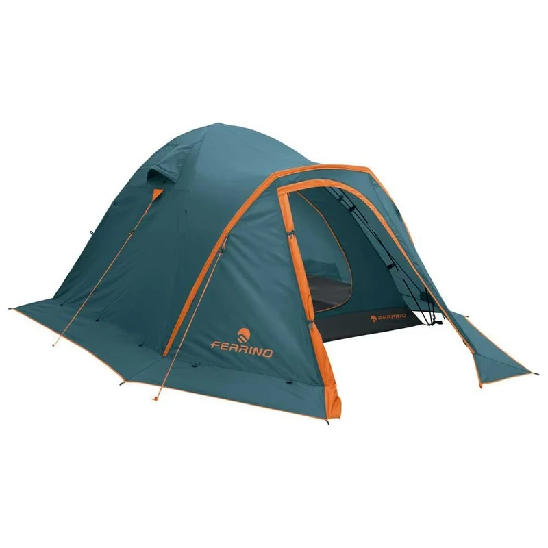 Ferrino 3, Tenerè Tent, 2 Entrances, 1 of which with Mosquito Net Unisex-Youth, Blue