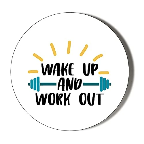 Gift Insanity Gym Motivation Barbell Vinyl Stickers - Pack of 6 - Image 1