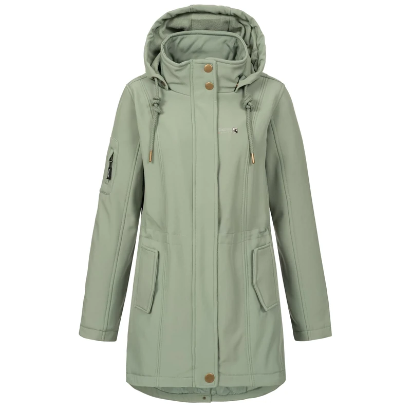 DEPROC-Active Women's Deproc Twin Peak Softshell Coat, Slate Gray, 48 (EU) - Image 1