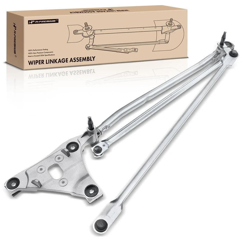 A-Premium Front Windshield Wiper Transmission Linkage Assembly Compatible with Volvo Vehicles - C70/XC70 2008-2012, C30 2008-2013, S40/V50 2005-2011, V70 2008-2010 - Replace# 31253518, 30663916