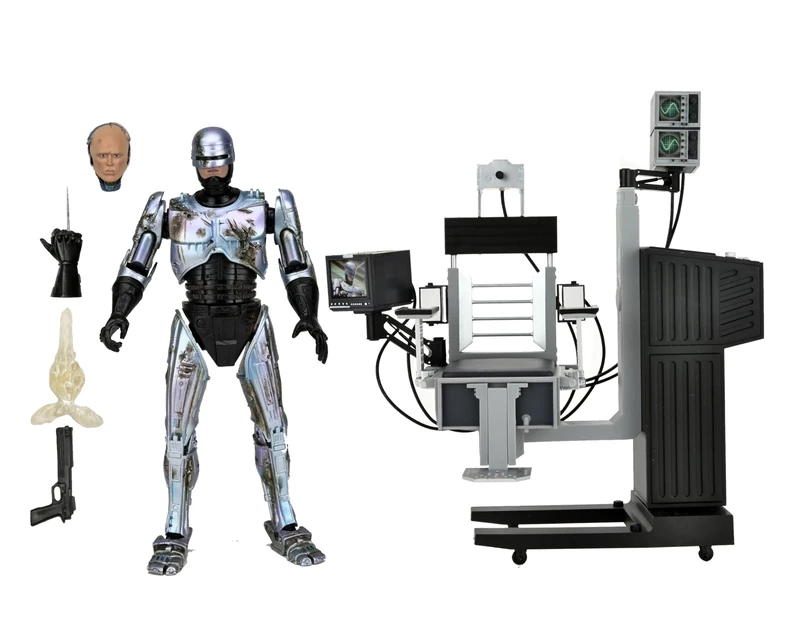 NECA Official Ultimate Robocop Battled Damaged with Chair Action Figure, standard size