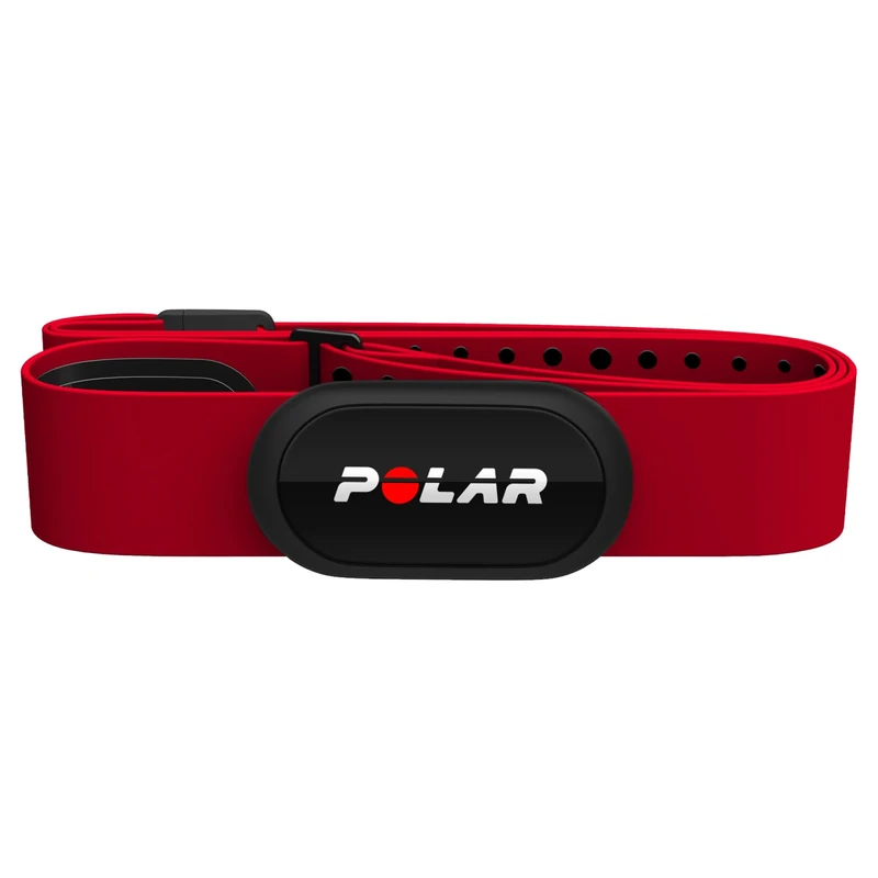 Polar H10 Heart Rate Monitor – ANT Plus, Bluetooth - Waterproof HR Sensor with Chest Strap - Built-in memory, Software updates (H10, M-XXL,Red)