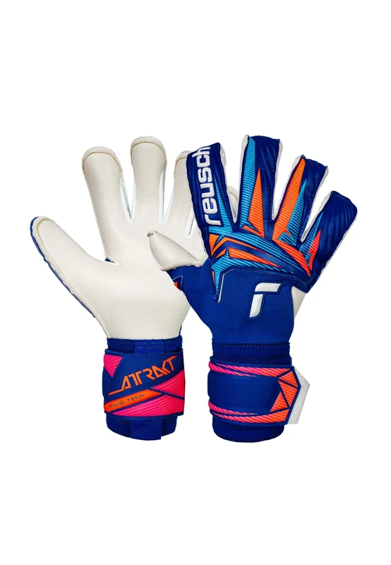 Reusch Professional Goalkeeper Gloves Men Adults Extreme Grip, Optimal Fit & Ball Control Breathable for Training & Play Artificial Grass & Natural Grass Size 7.5-12 Attractive Duo Evolution