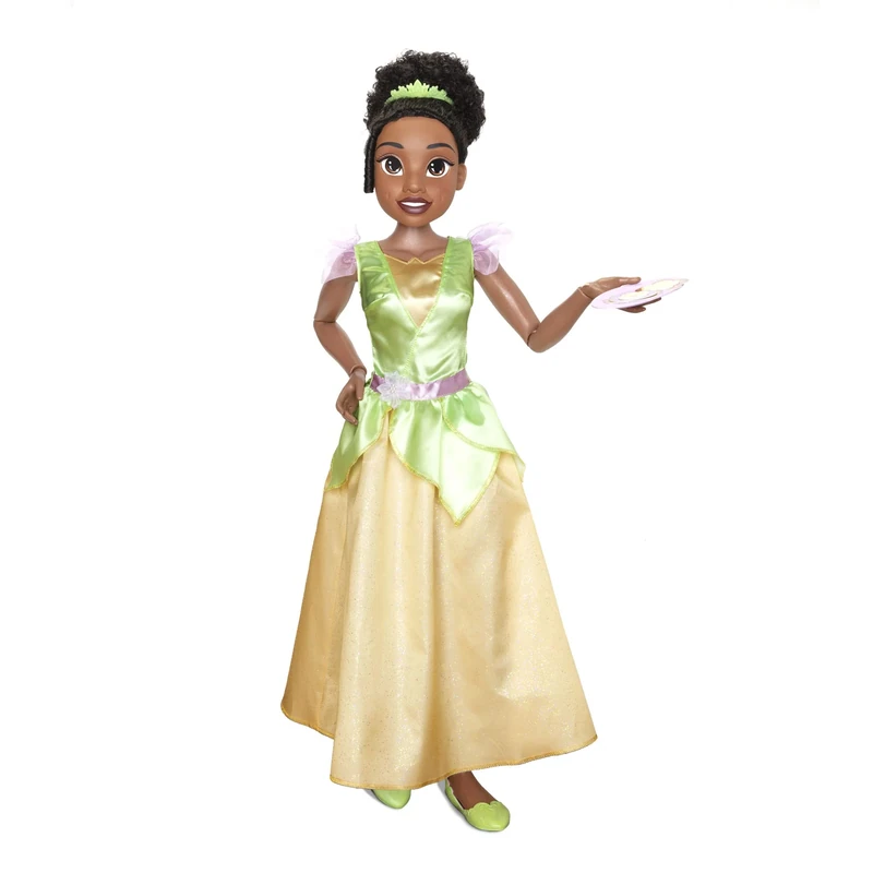 Disney Princess Tiana Playdate 32" / 81cm Doll, Official Disney by Jakks Pacific, My Size Articulated Doll, Bake with Tiana, Includes 2 Real Recipe Cards and Pretend Cookie Accessories, For 3+