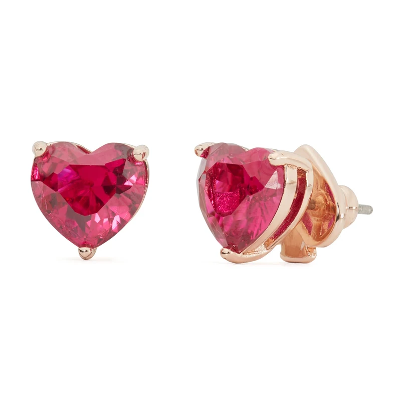 Kate Spade New York Heart Studs, Red