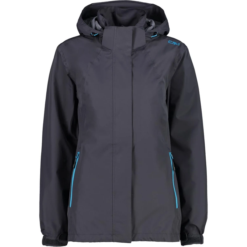 CMP - Woman Jacket Zip Hood With Ventilation, Anthracite, XXXXL