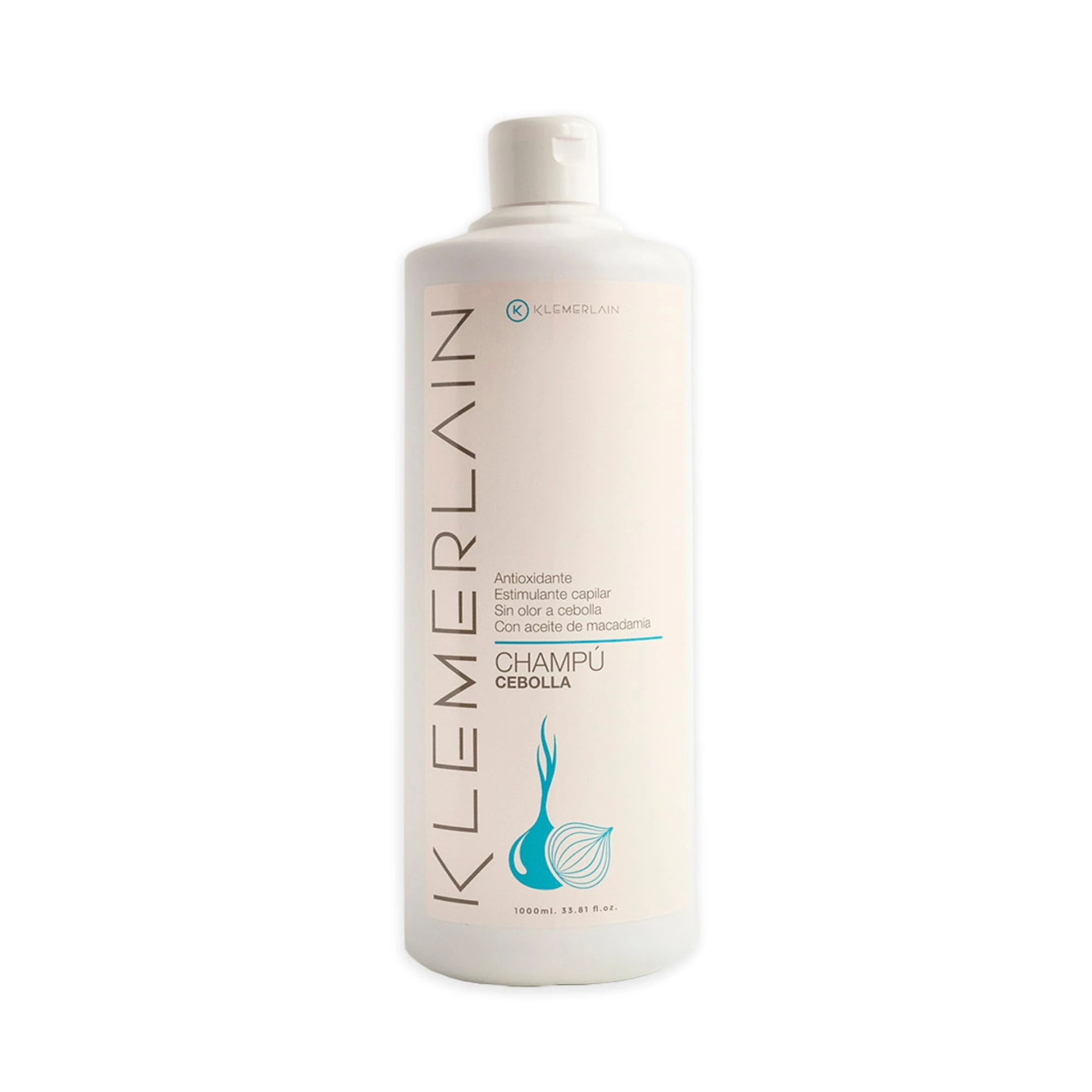 Klemerlain Shampoo with Onion Extract (no onion scent), For all hair types, Strengthening shampoo, Reduces oil, Prevents hair loss, Provides volume and shine - 1L