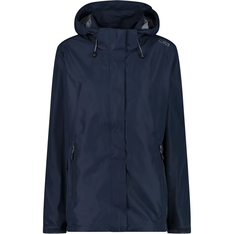 CMP - Woman Jacket Zip Hood With Ventilation, Black Blue, XS