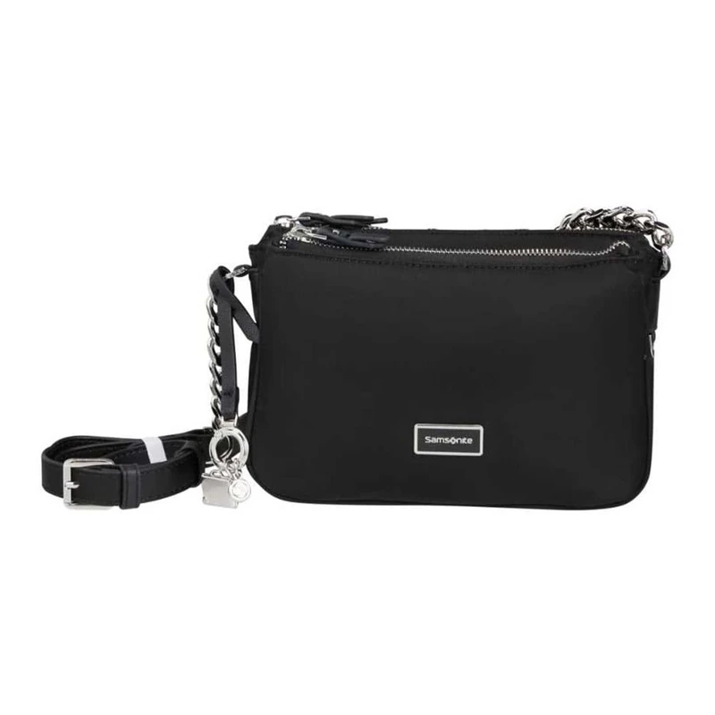 Samsonite Karissa 2.0 - Shoulder Bag with 3 Compartments, 23 cm, Black (Eco Black)