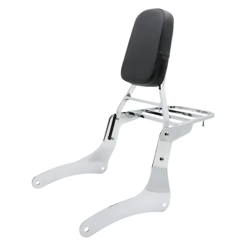 Motorcycle Accessories Sissy Bar Backrest With Luggage Rack Pad Compatible For Kawasaki Vulcan 900 VN900 Custom Classic 1996-2023