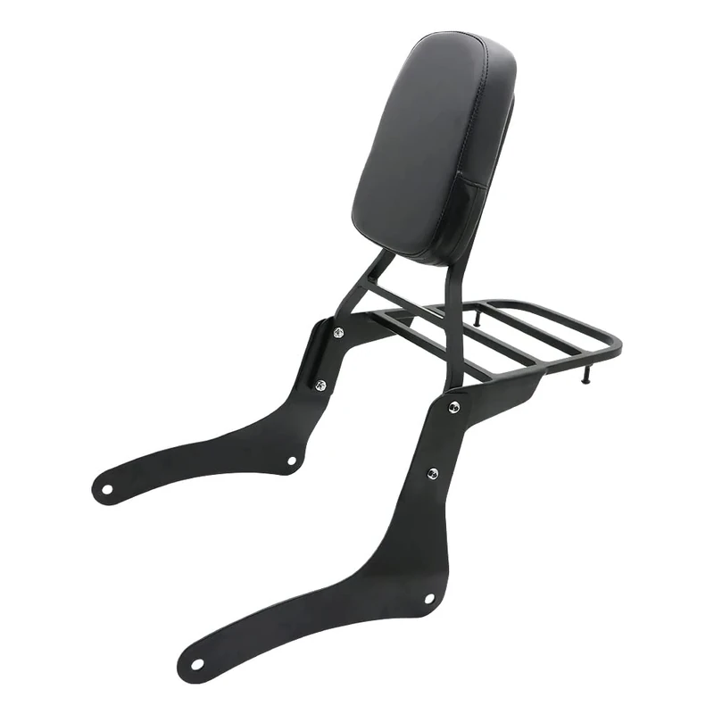 Motorcycle Accessories Sissy Bar Backrest With Luggage Rack Pad Compatible For Kawasaki Vulcan 900 VN900 Custom Classic 1996-2023
