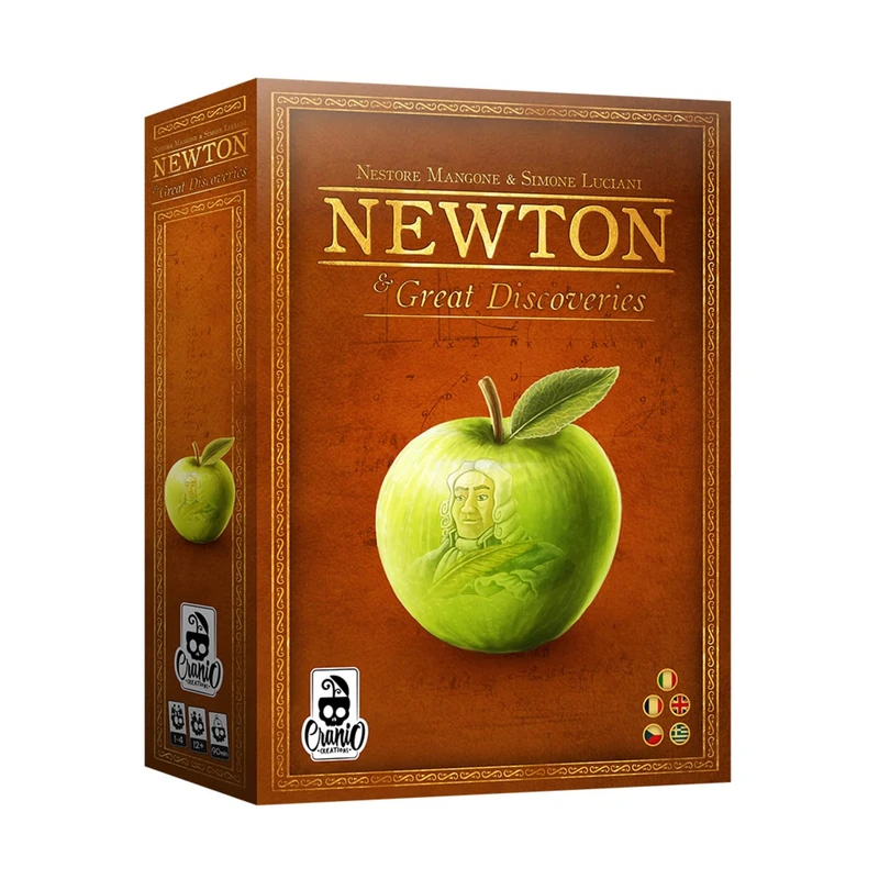 Cranio Creations - CC289, Newton New Edition Multilingual Table Game, Red