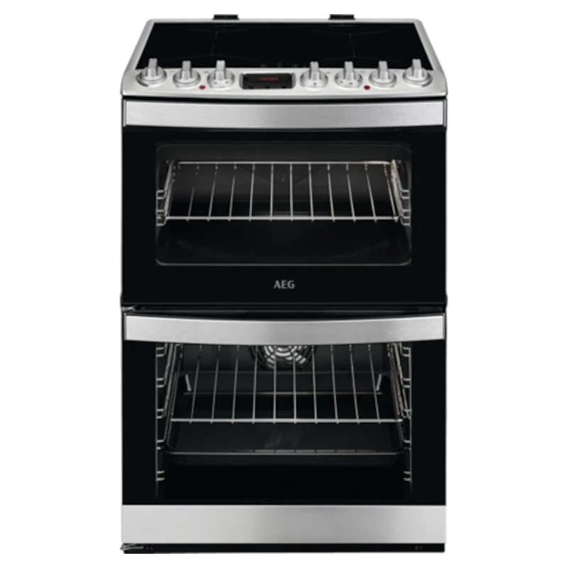AEG 60cm Electric Double Oven Induction Cooker - Stainless Steel