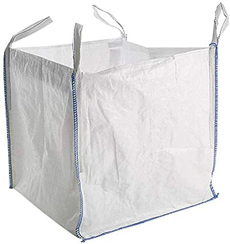 10 x NEW FIBC Bulk Bag Garden Builder Waste Rubber Sack Woven Heavy Duty 85 x 85 x 85cm (10Pack)