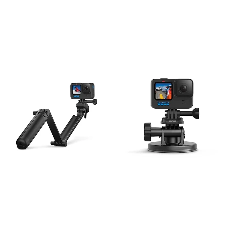 GoPro 3-Way 2.0 (Tripod/Grip/Arm) - Official GoPro Accessory & Suction Cup Mount