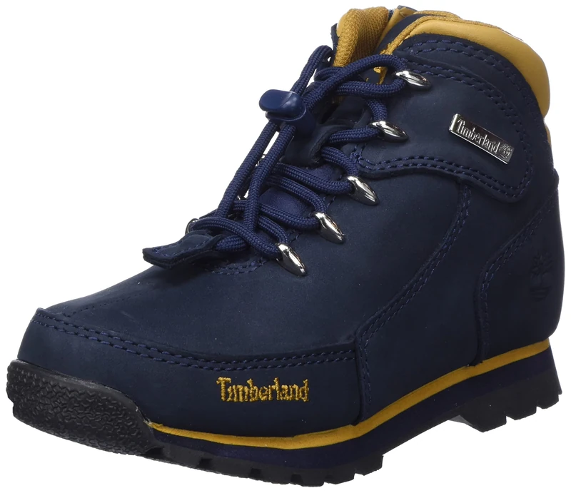 Timberland Boy's Unisex Kids Euro Rock (Toddler) Chukka/Mid, Navy Nubuck, 4.5 UK Child