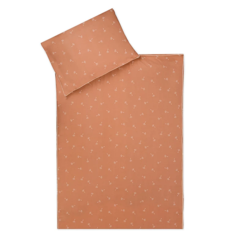 Julius Zöllner Children's Bed Linen 100% Organic Cotton Standard 100 by Oeko-Tex, Made in Germany, Size 100 x 135 + 40 x 60 cm, Flowery