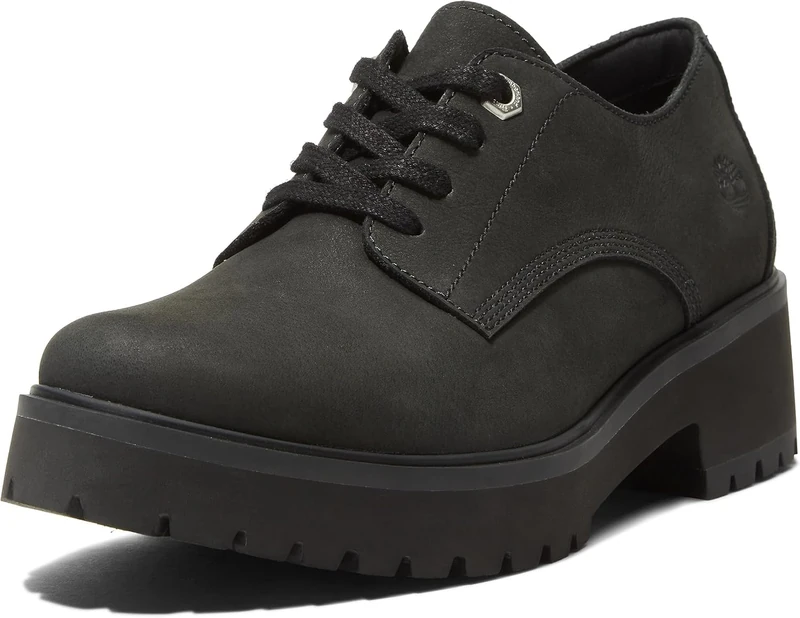 Timberland Women's Carnaby Cool Oxford Sneaker, Black Nubuck, 6.5 UK