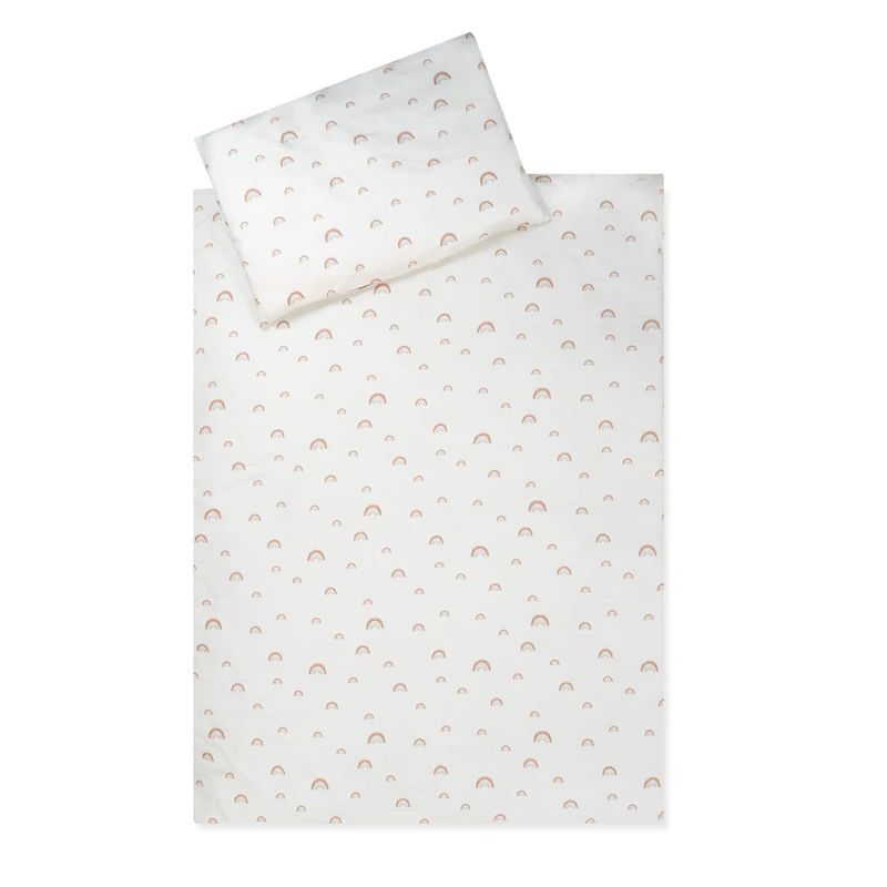 Julius Zöllner Children's Bed Linen 100% Organic Cotton Standard 100 by Oeko-Tex Made in Germany Size 100 x 135 + 40 x 60 cm Rainbow