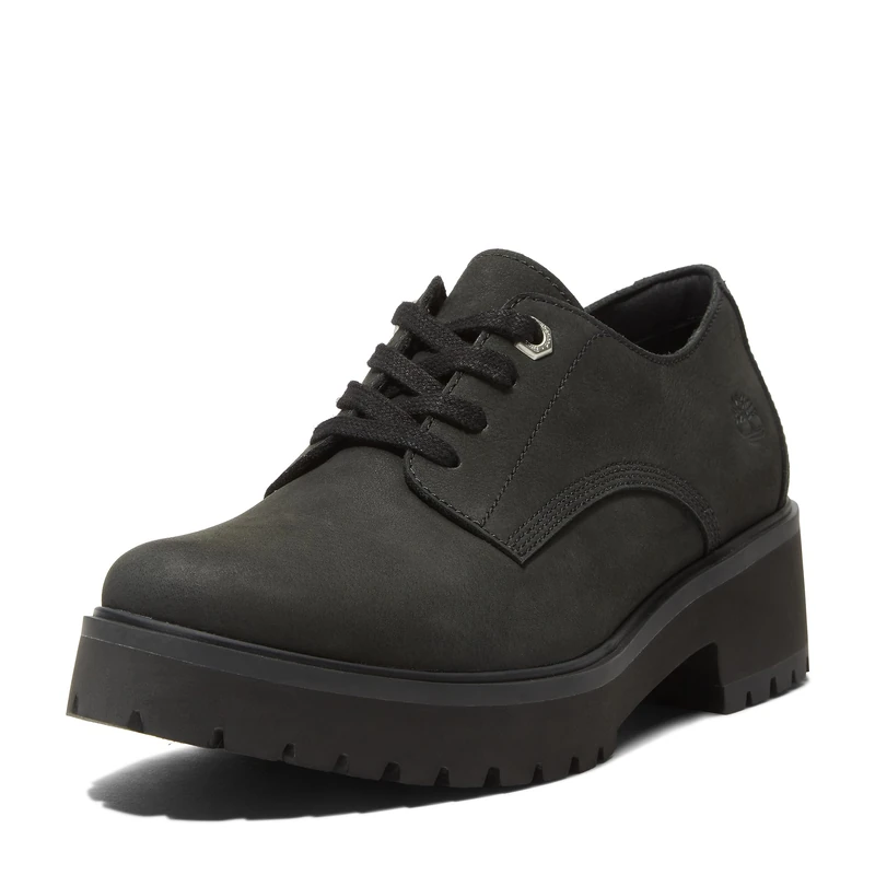Timberland Women's Carnaby Cool Oxford Sneaker, Black Nubuck, 4.5 UK