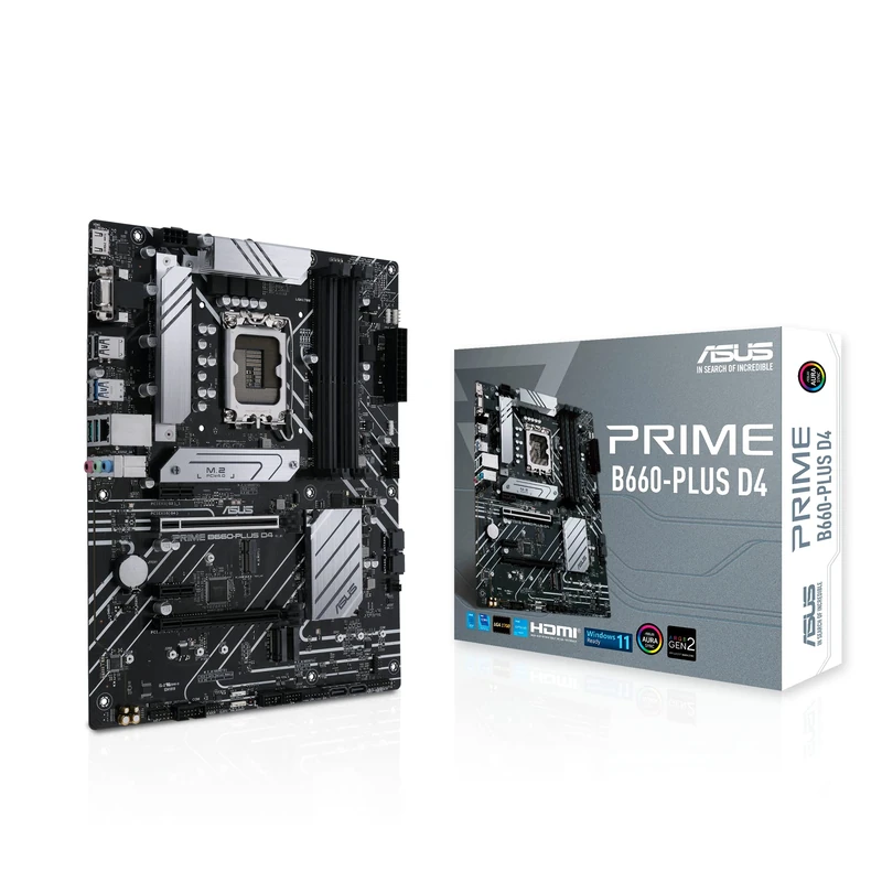 ASUS Prime B660-PLUS D4 LGA 1700 ATX Intel 12th Gen Motherboard