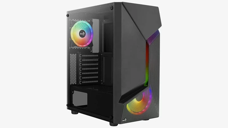 ATX AeroCool Scape V2 RGB Case with Glass Plate - Black
