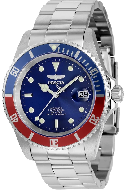 Invicta Pro Diver 5053OBXL Men's Watch - Waterproof - Analogue - Automatic Movement - Stainless Steel with Blue dial - 43mm