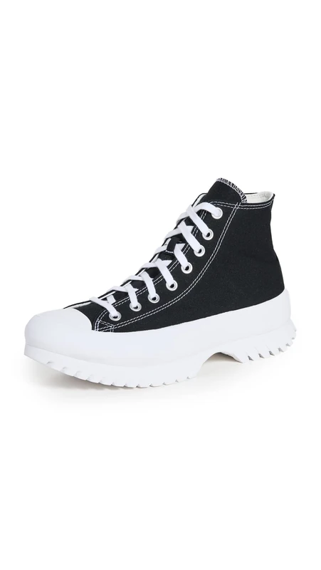 CONVERSE Women's Chuck Taylor All Star Lugged 2.0 Sneaker, Black/EGRET/White, 3 UK
