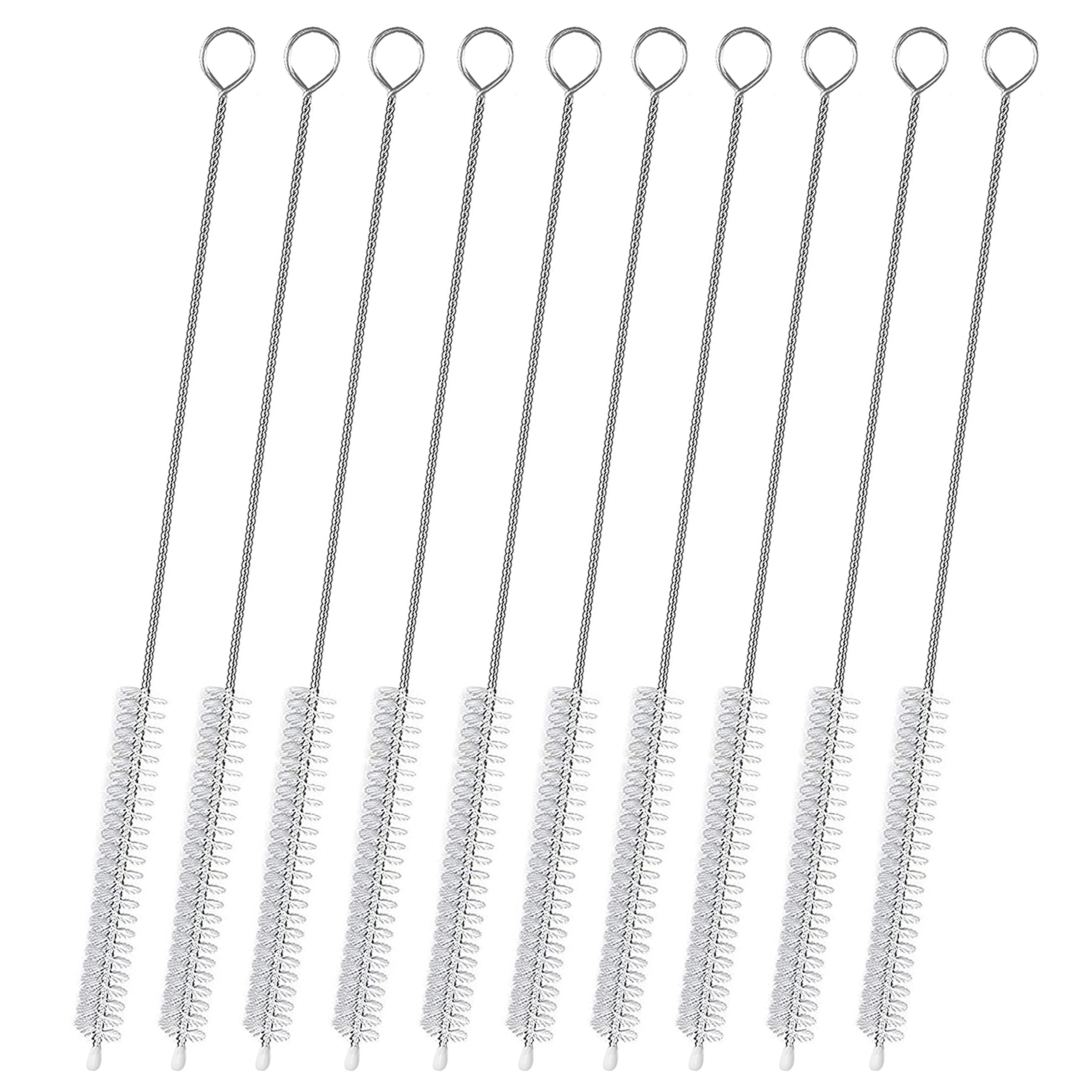 Straw Cleaner Brush Extra Long 12 inch, Extra Wide 12mm diam for Pipe Cleaners for Weed, Straw Cleaning Brush for Tubes, Downstem and Bowl, Water Bottle, Sippy Cup, Extra Long Straw Brush Set 10 Pack
