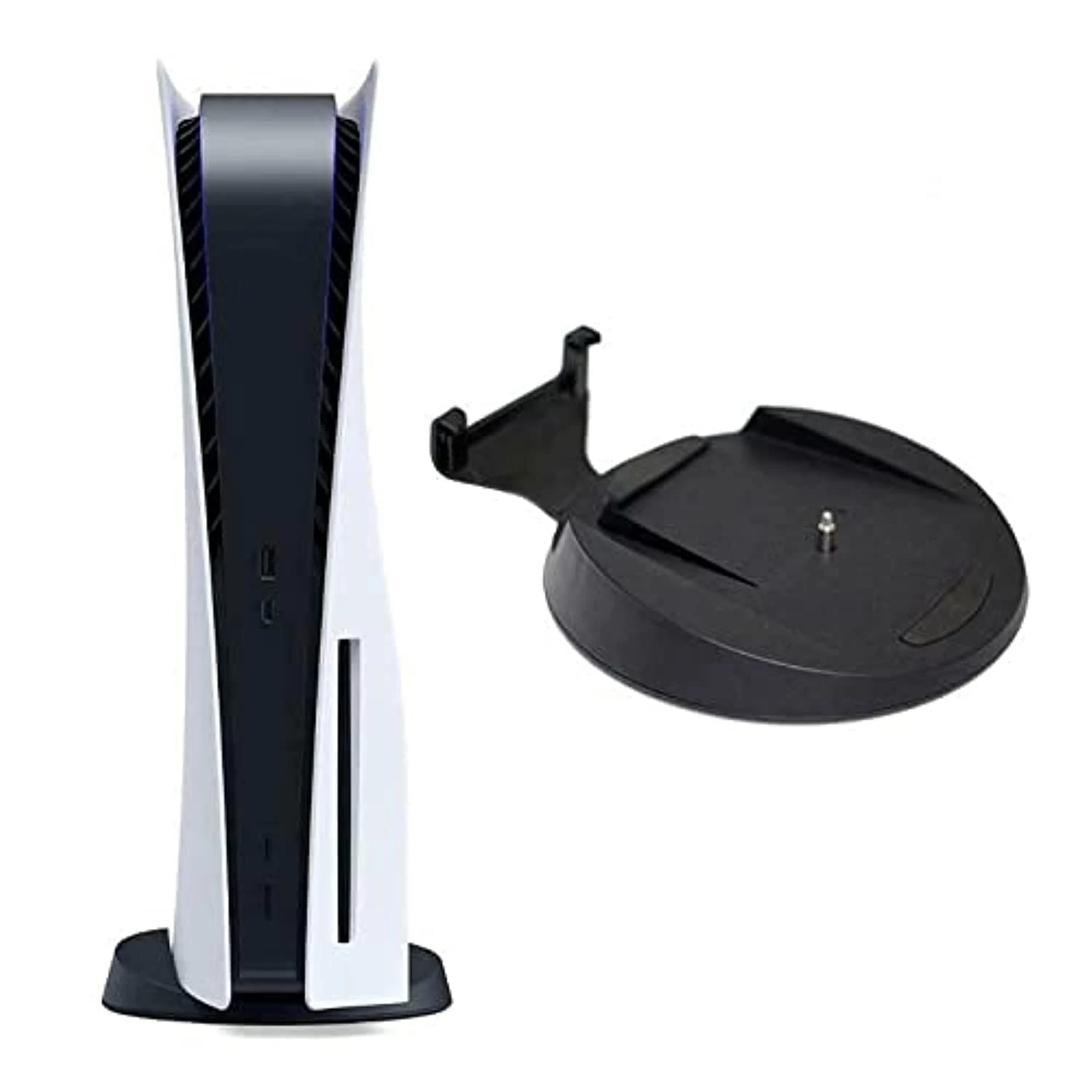 XBERSTAR PS5 Stand Replacement Vertical Stand with Screw for Playstation 5 Console Digital Edition and Disc Version