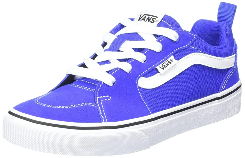 Vans Unisex Kids Filmore Suede/Canvas Trainers, Suede Canvas Dazzling Blue White, 2.5 UK Child