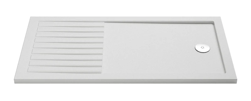 nuie NSR1490 Trays Modern Bathroom Slip Resistant Walk in Shower Tray, 900mm x 1400mm, Matt White