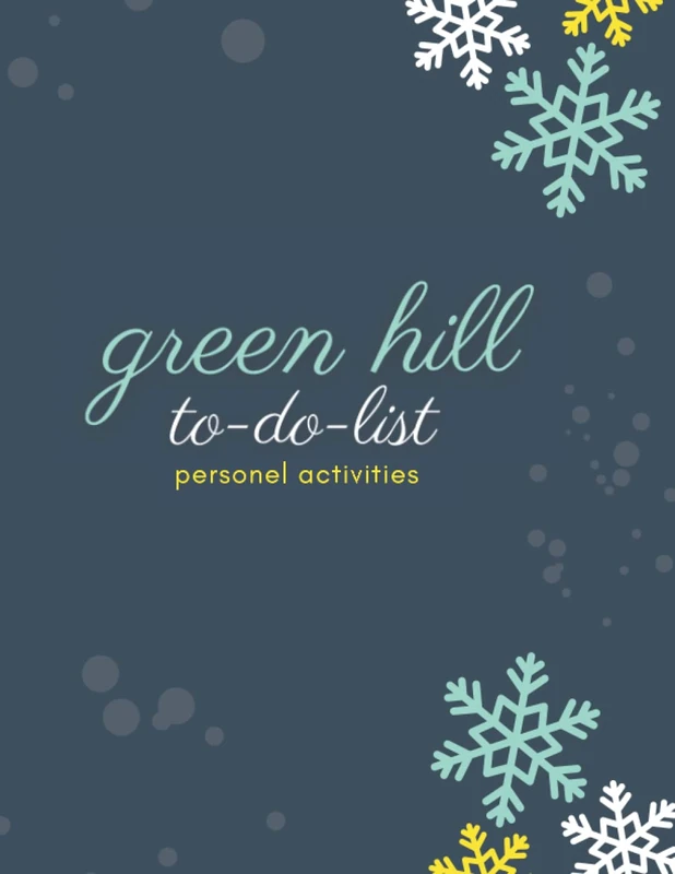 TO-DO-LIST: PERSONAL ACTIVITIES