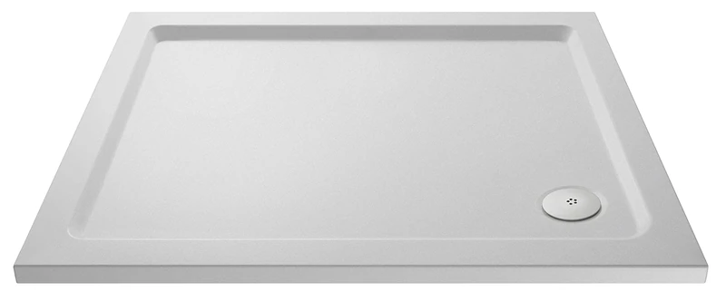 nuie NSR022 Trays Modern Bathroom Slip Resistant Rectangular Shower Tray, 760mm x 1200mm, Matt White
