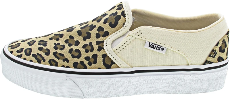 Vans Women's Trainers Asher, (Leopard) Antique White/White, 6 UK