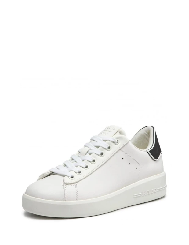 GUESS Women's Rockies Sneaker, White, 7 UK