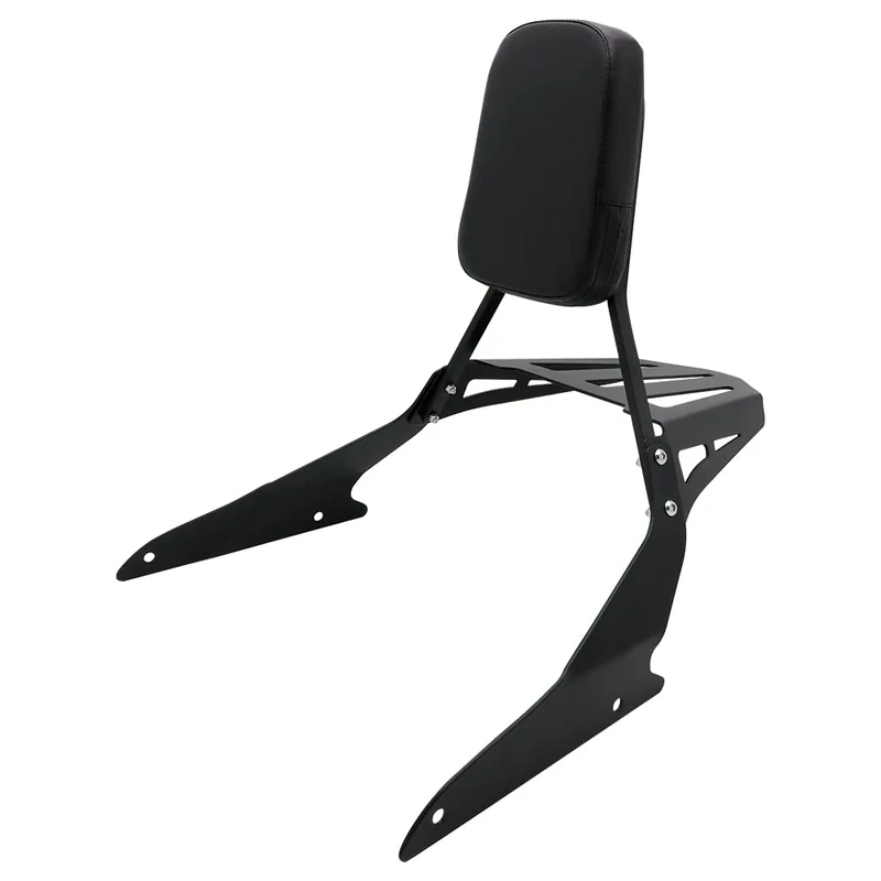 Passenger Backrest Sissy Bar With Luggage Rack Backrest Pad Fit For 2006-2014 SUZUKI BOULEVARD M109R 2007-2009 M109RZ L 2008-2009 M109R2 2011-2012 M109R L Edition 2015-2020 M109R Boss (black)