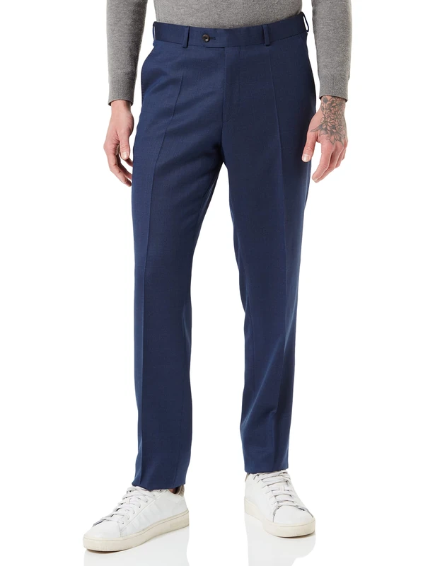 CARL GROSS Men's Cg Stevenson Suit Pants, Blue, W32 - Image 1