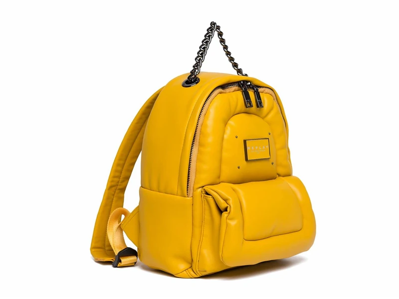 REPLAY Women's Fw3339 Backpack, 160 Dk Yellow, L 22 X H 29 X D 11 CM