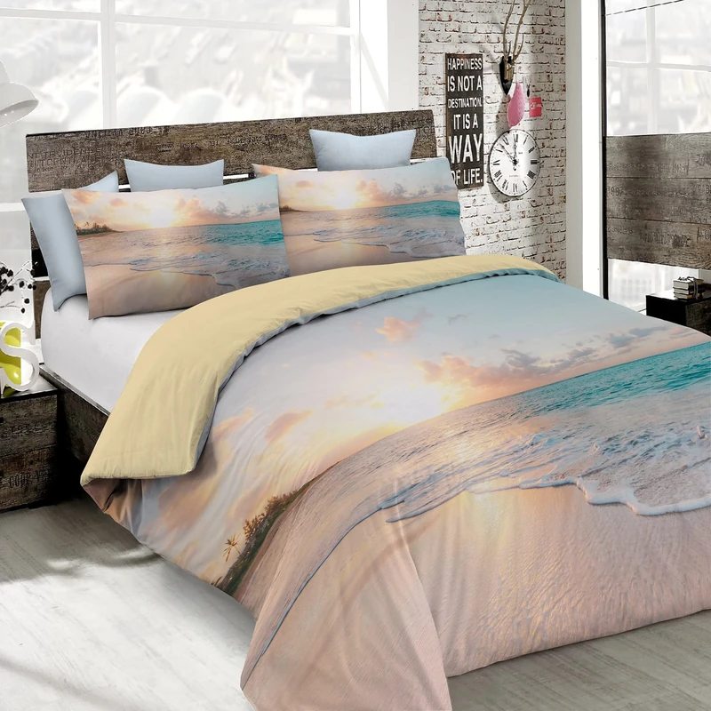 Italian Bed Linen MB HOME ITALY, Goodnight Duvet Cover Set, Haiti, Double