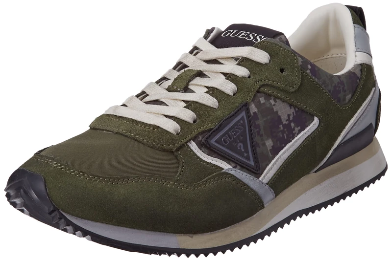 Guess Treviso, Men's Sneaker, Green, 10 UK - Image 1