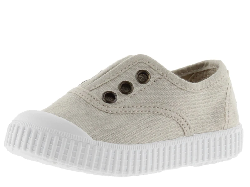 victoria 1915 Unisex Dyed Canvas Trainers DREC & Central Elastic & Reinforced Toe 106627 for Kids Hielo 22