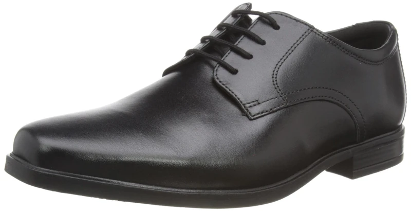 Clarks Men's Howard Walk Oxford, Black Leather, 8 UK