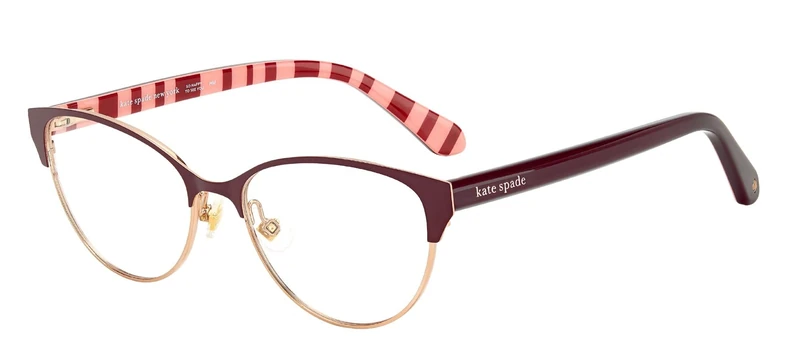 Kate Spade Women's Emelyn Sunglasses, Burgundy, 52