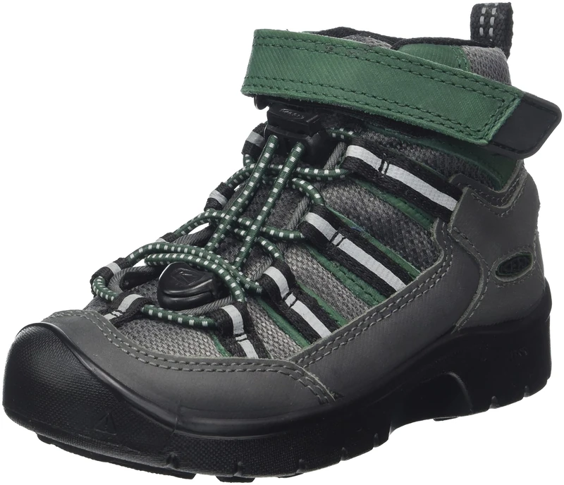 KEEN Unisex Kids Hikeport 2 Sport Mid Waterproof Hiking Boot, Magnet Greener Pastures, 4 UK